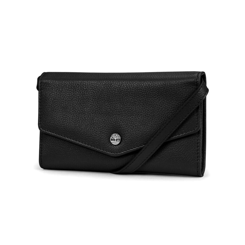 6631 Rfid Leather Crossbody Wallet Phone Bag With Detachable Crossbody